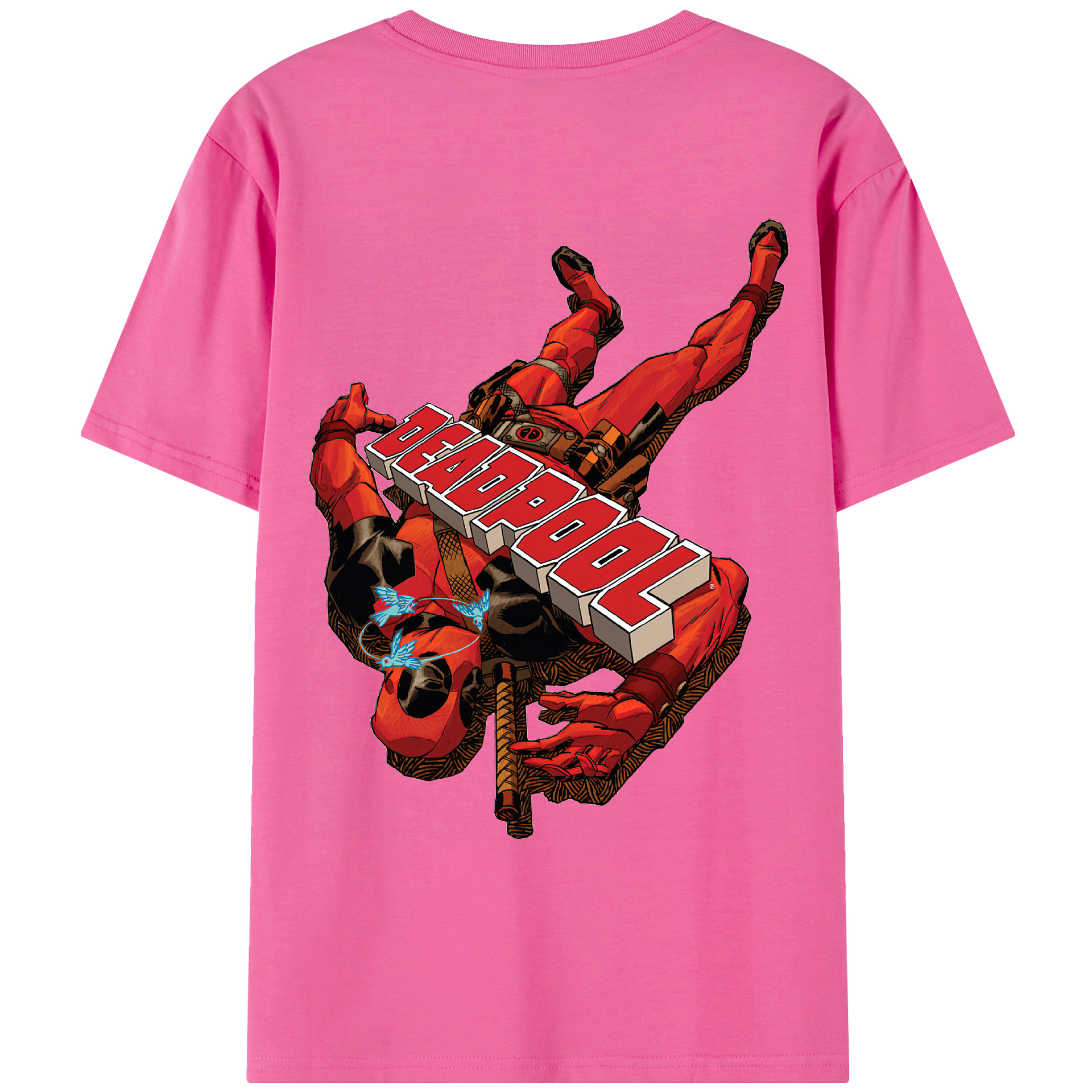（画像用） Deadpool デッドプール レディース半袖Tシャツ(バックプリント)